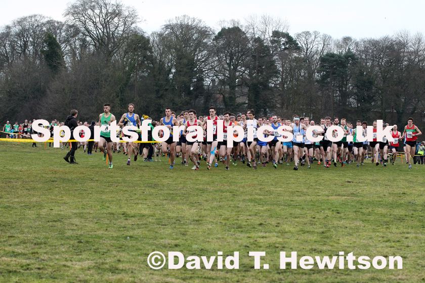Senior mens Northern Cross Country Champs., Camp Hill Estate, Kirklington.  Photo: David T. Hewitson/Sports for All Pics